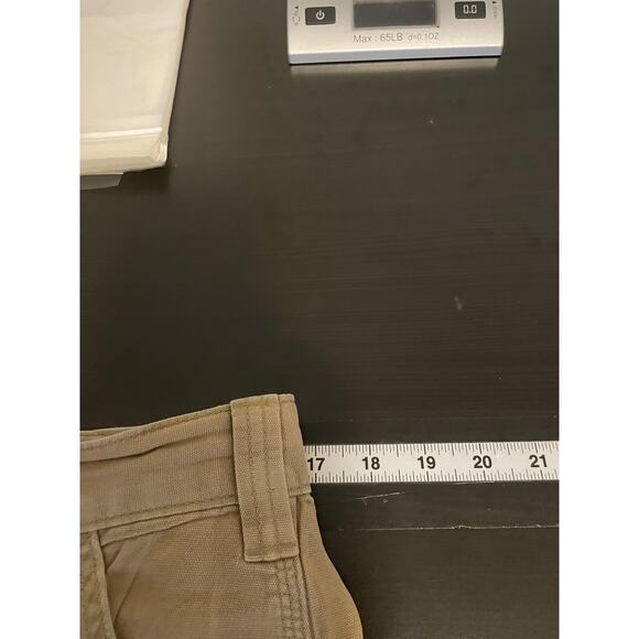 Carhartt Pants Mens 33x34 Tan Rugged Flex Relaxed Fit Canvas Work Pant Carpenter - Picture 11 of 14